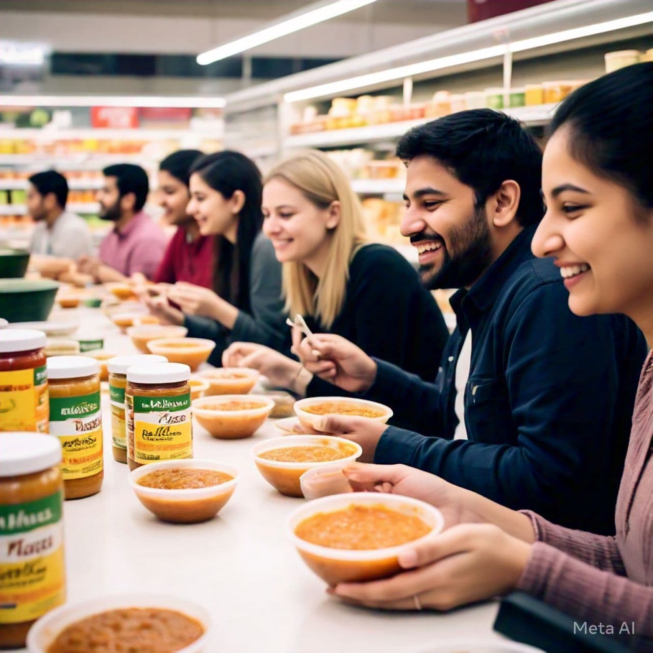 Happy customers enjoying MB Nasale chutneys